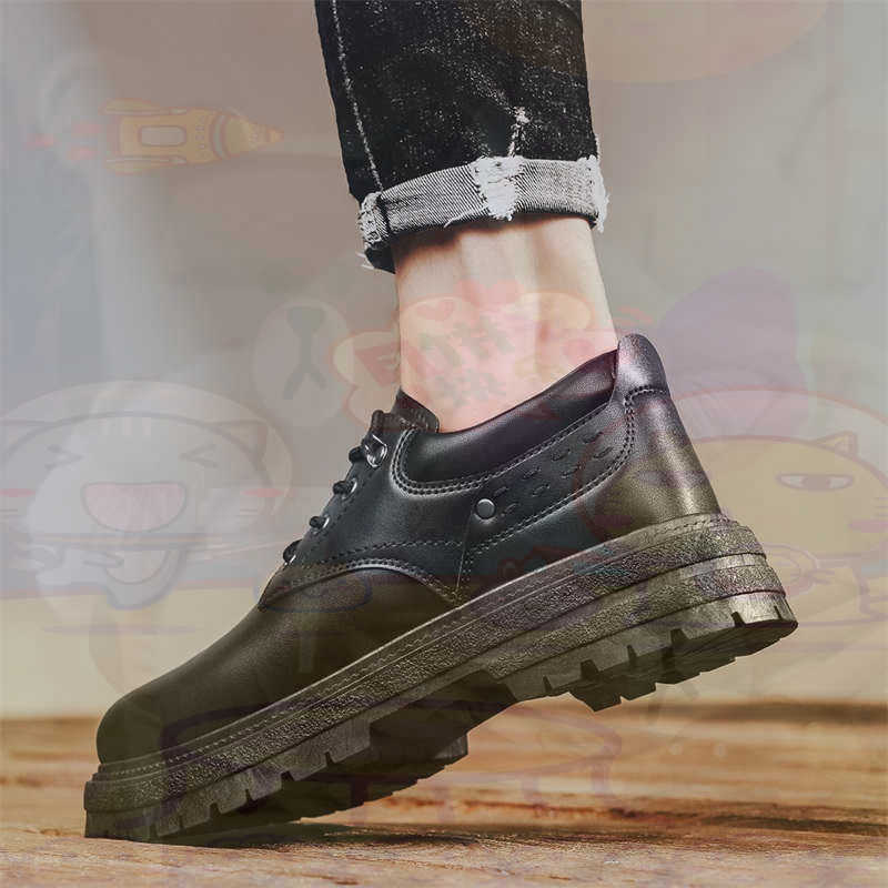 Men Formal Wear Black And White - Dark Natural Leather Fashion Trainers Tennis