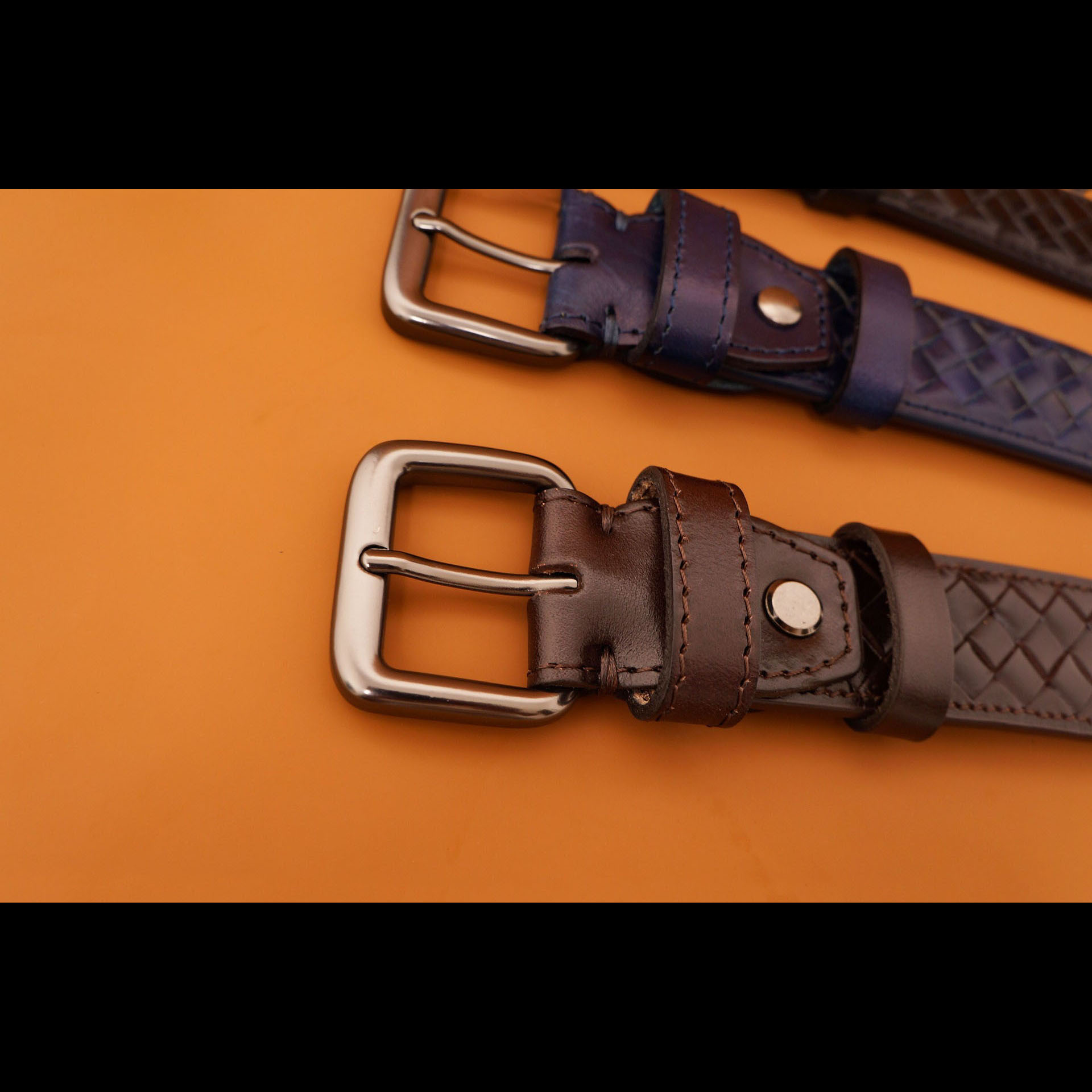 Men'S Formal Wear Belt - Premium Hand-woven Italian Cowhide Leather Belt