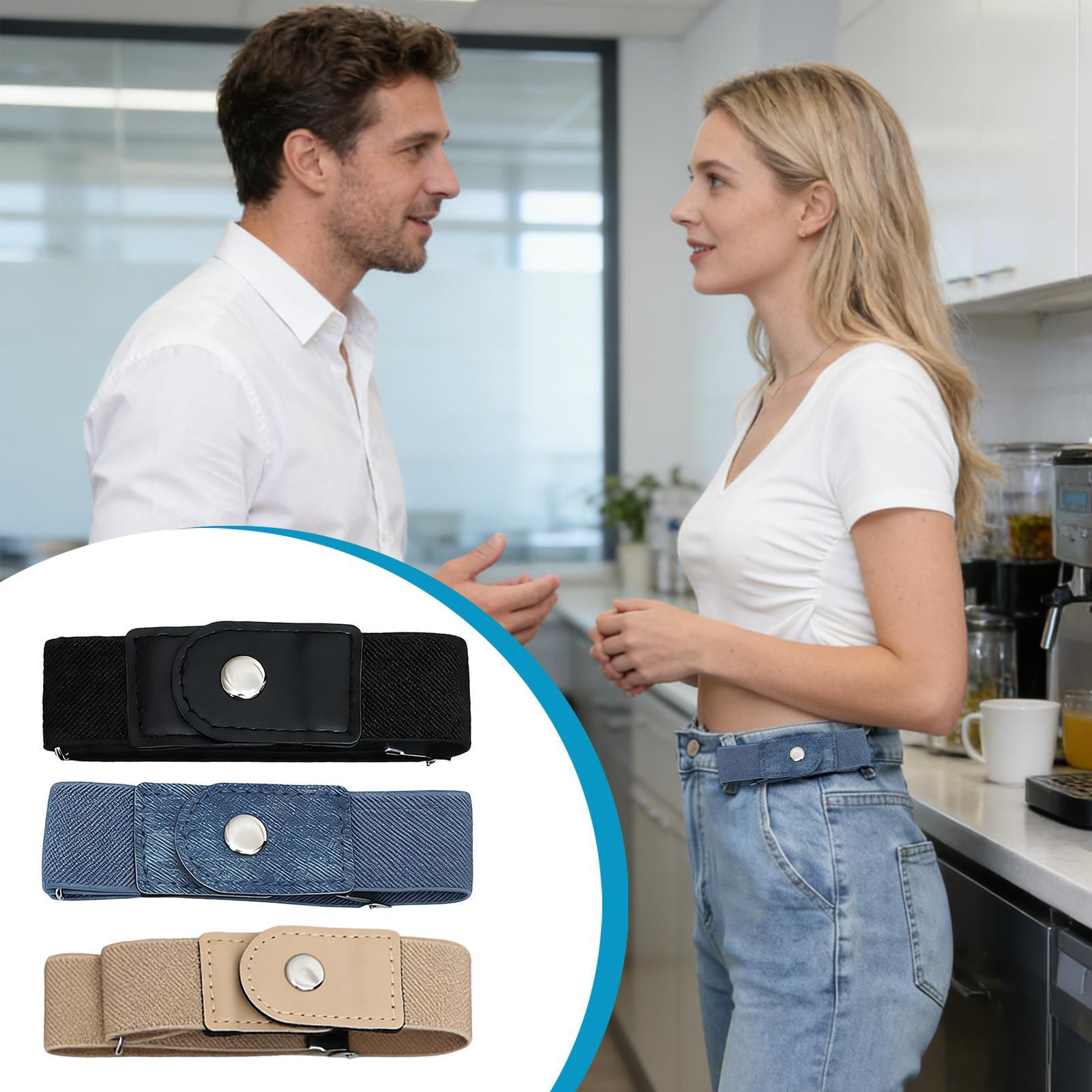 1 Pair No Buckle Belt Women El - Men'S Formal Wear Belt review and price