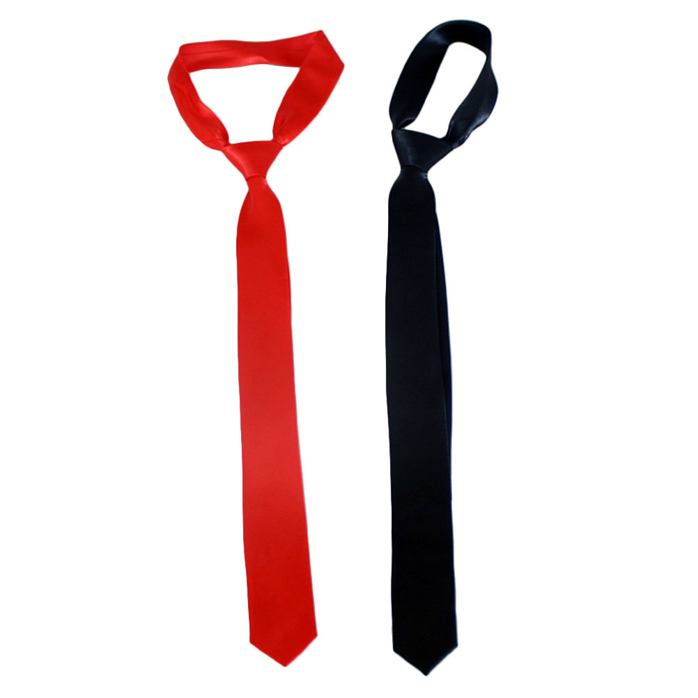 2Pcs Black Red Solid Color Tie - Men'S Formal Wear Accessories review and price