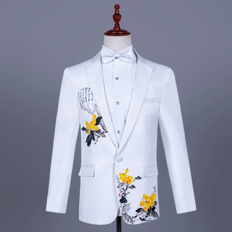 Men's Asian Size White Chinese - Asian Men Formal Wear review and price