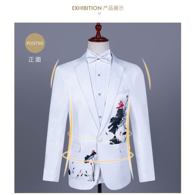 Men's Asian Size White Chinese - Asian Men Formal Wear review and price