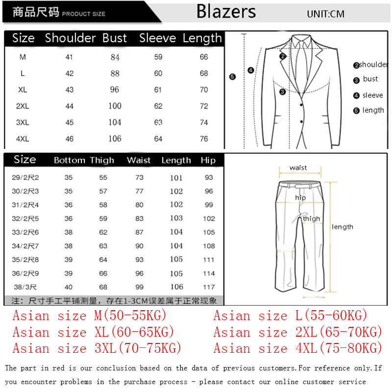 Wedding Suit Men Slim Fit Plai - Asian Men Formal Wear review and price