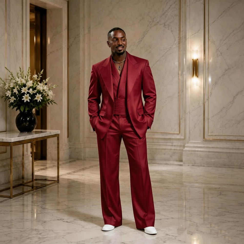 Modern Slim Fit Wedding Tuxedo - Men Formal Wear Modern review and price