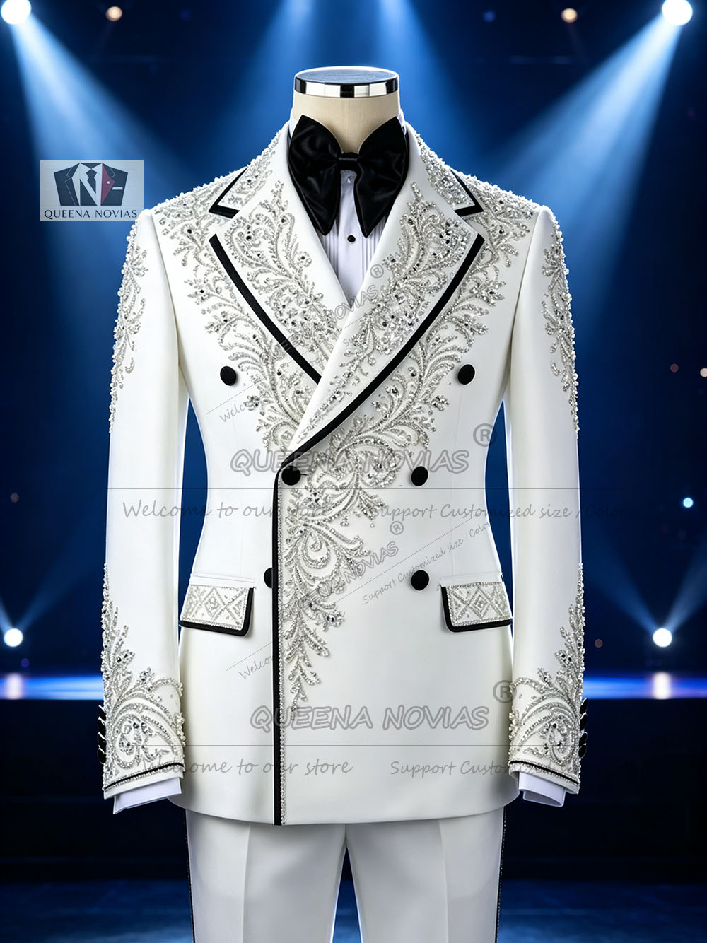 Luxury Sliver Beading Suits Me - Men Formal Wear Jacket review and price